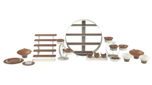 Buffet Circle, Lux Brown, SR