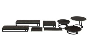 Buffet Mid-century, Black Gold, DMZ