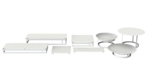 Buffet Mid-century, White Gold, DMZ