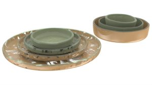 High Rim Dinnerware, Neo Mint Color Scheme