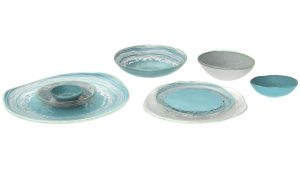 High Rim Dinnerware, 70s Summer Color Scheme