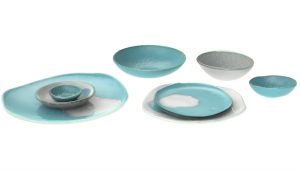 Organic Rim Dinnerware, 70s Summer Color Scheme