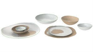 Organic Rim Dinnerware, 70s Summer Color Scheme