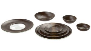 Wide Rim Dinnerware, Middle East Color Scheme