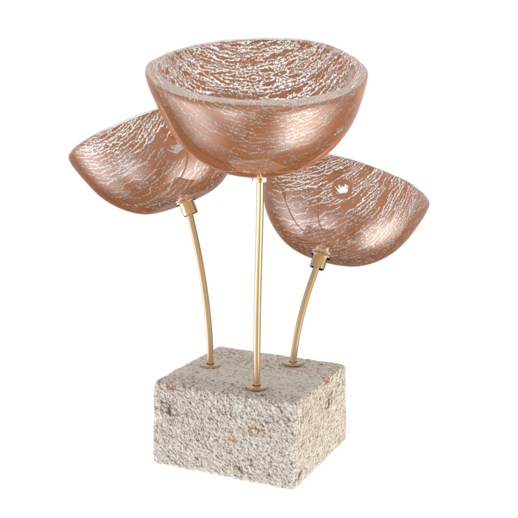 Nut Dish in Brown Copper - Snacks Serveware - 3/4 View