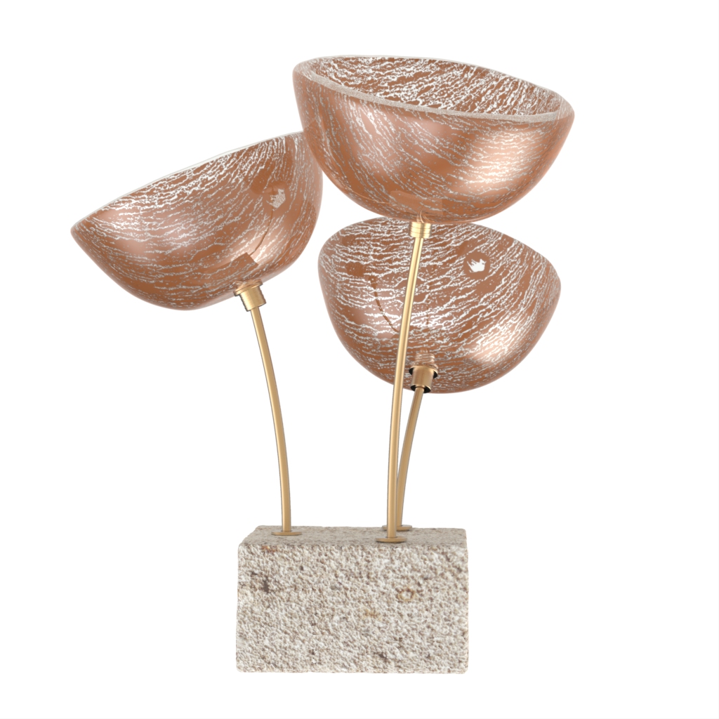 Nut Dish in Brown Copper - Snacks Serveware - Side View
