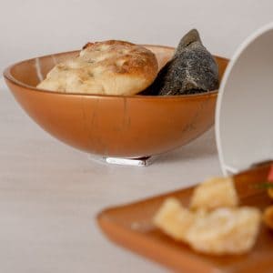 Modern bread basket and restaurant bread basket design by MyGlassStudio