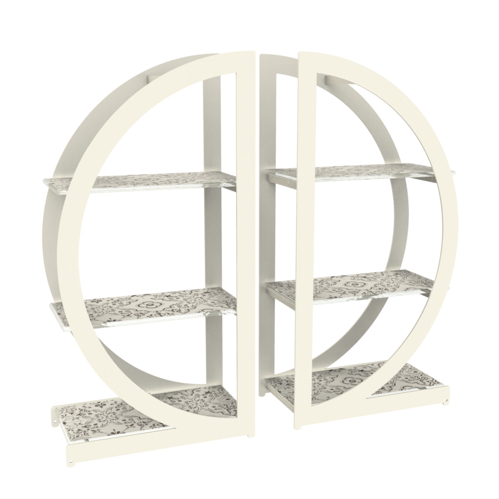 Three Tier Afternoon Tea Stand - Tea Stands | MyGlassStudio - Side View