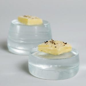 Butter pat dishes butter pat plates glass butter pats by MyGlassStudio — designer modern hotel tableware