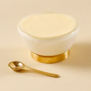 Modern butter dish and butter bowl with lid by MyGlassStudio