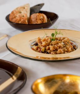 designer pasta plate collection gold glass MyGlassStudio