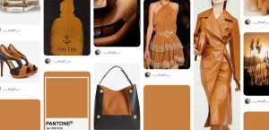 Leather brown dinnerware and tan leather dinnerware in glass by MyGlassStudio