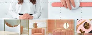 Pastel pink dinnerware in modern glass by MyGlassStudio