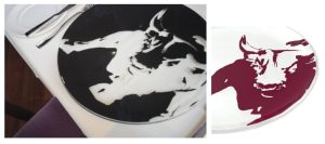 Personalized dinner plates, custome dinnerware by MyGlassStudio