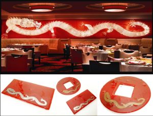 footed board bespoke tableware custom dinnerware hotel brand narrative MyGlassStudio