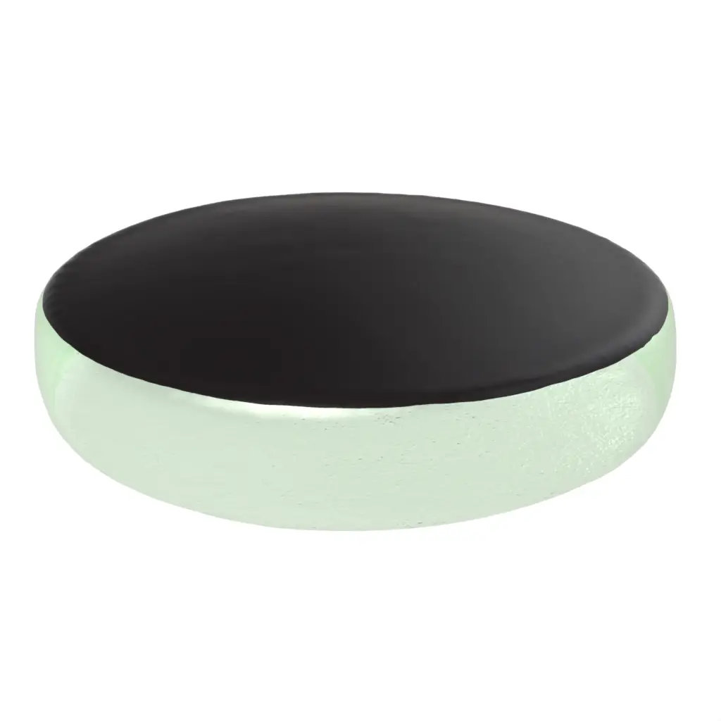 Glass Butter Pat in Black - Bread & Butter - 3/4 View