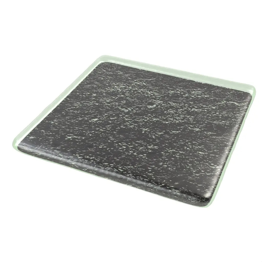 Glass Coaster in Black - Bar Accessories - 3/4 View
