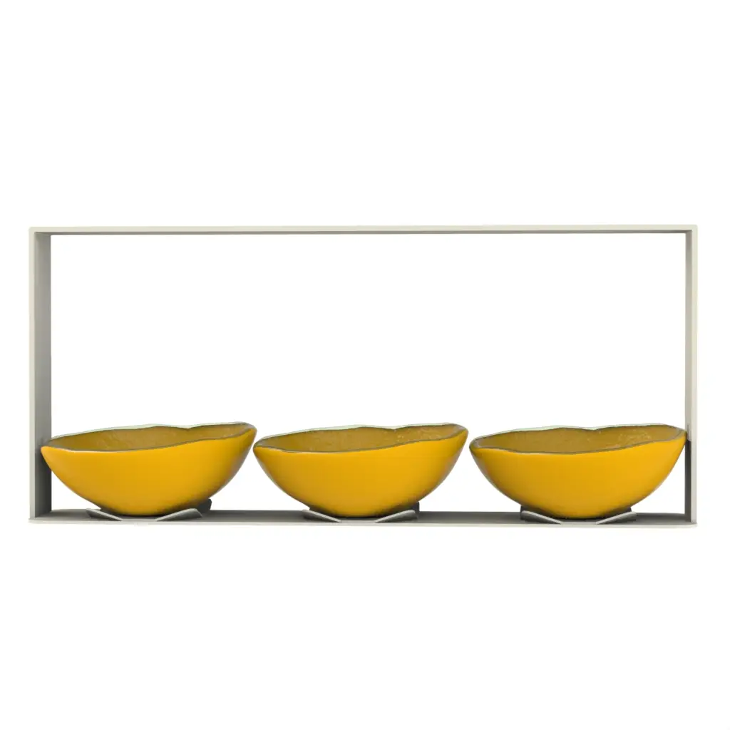 Nut Dish - Snacks Serveware | MyGlassStudio - 3/4 View