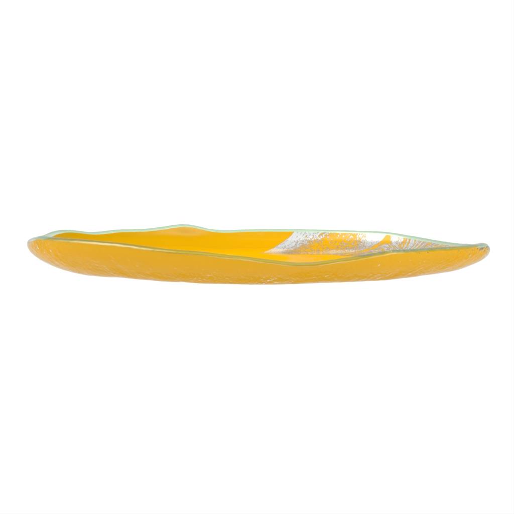 Organic Shaped Plates - Organic Plates | MyGlassStudio - Side View