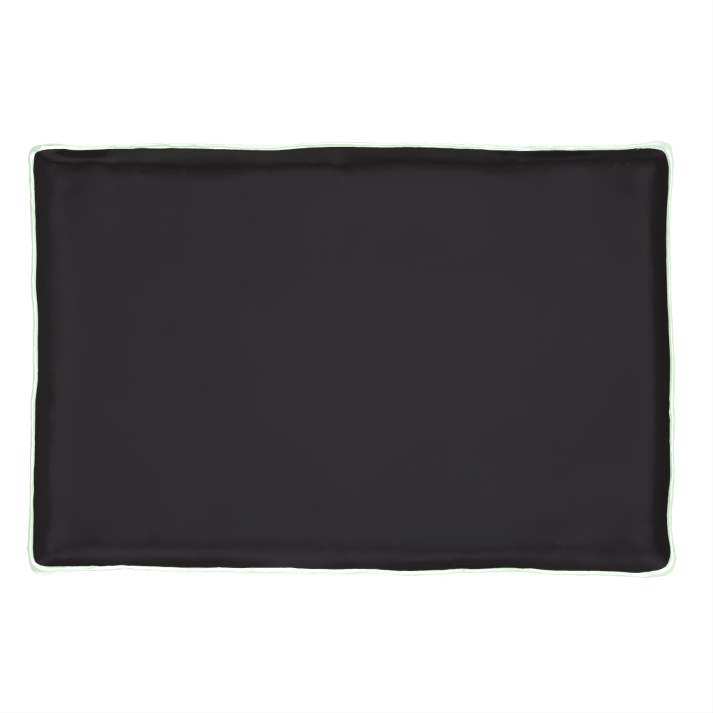 Rectangular Sushi Plate in Black - Specialty Dinnerware - 3/4 View