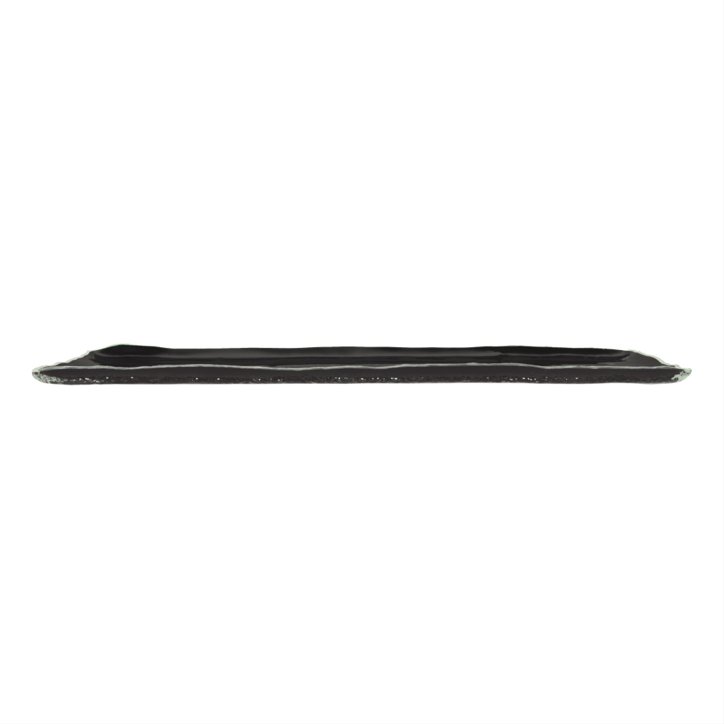Rectangular Sushi Plate in Black - Specialty Dinnerware - Side View