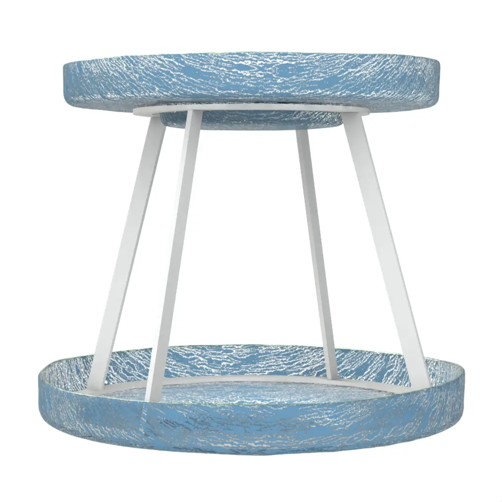 Seafood Tower Trays - Specialty Serveware | MyGlassStudio - 3/4 View