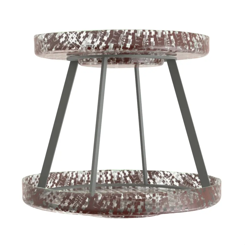 Seafood Tower Trays - Specialty Serveware | MyGlassStudio - 3/4 View