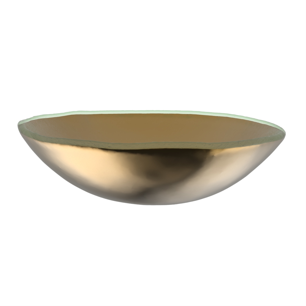 Small Dipping Bowl in Pure Gold - Restaurant Bowls - Side View