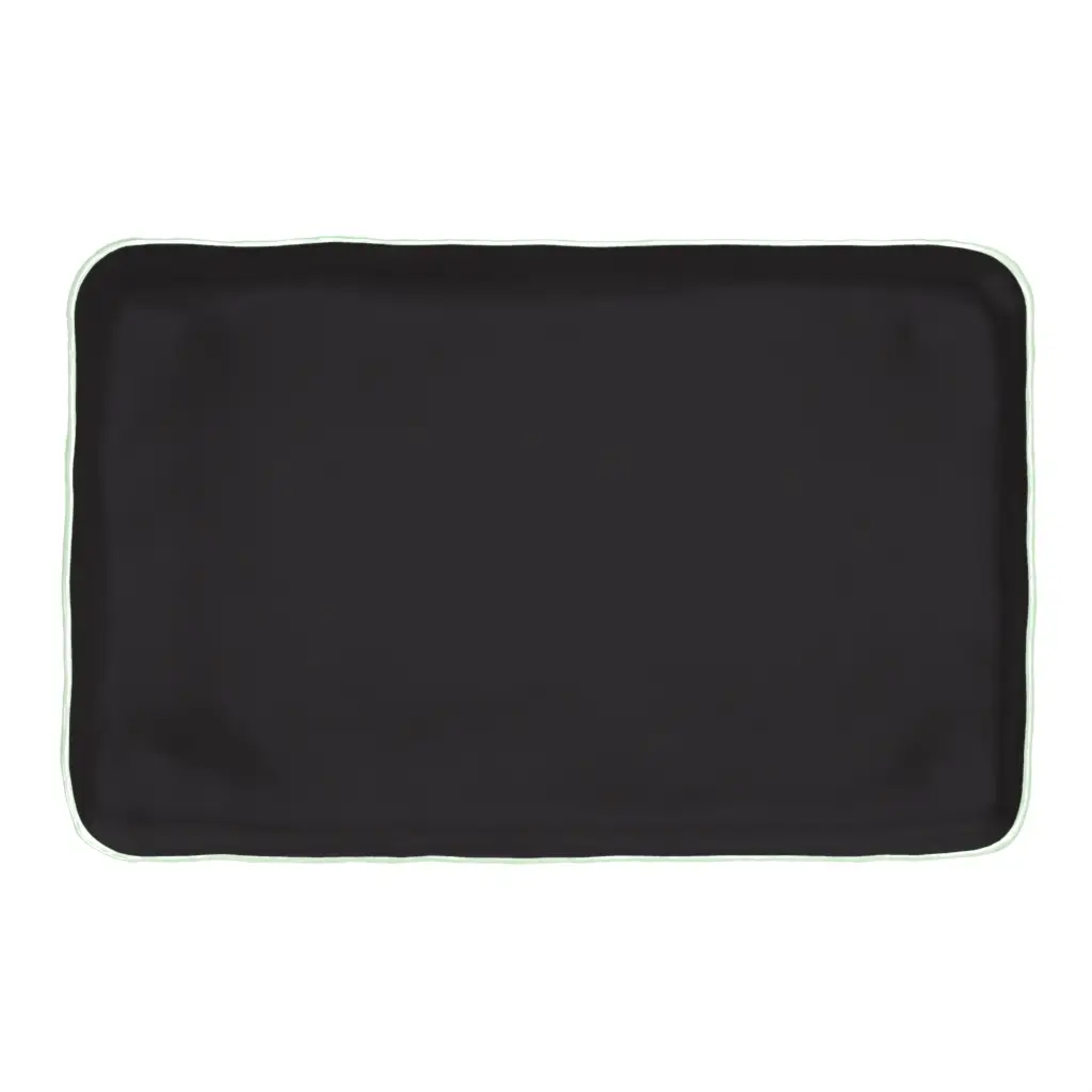 Sushi Serving Plate in Black - Specialty Dinnerware - 3/4 View