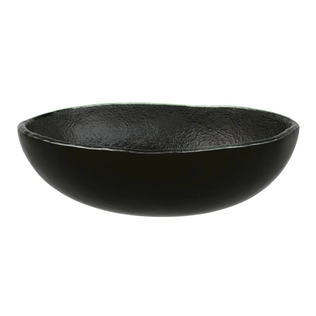 Tapas Bowl in Black - Side Plates - 3/4 View