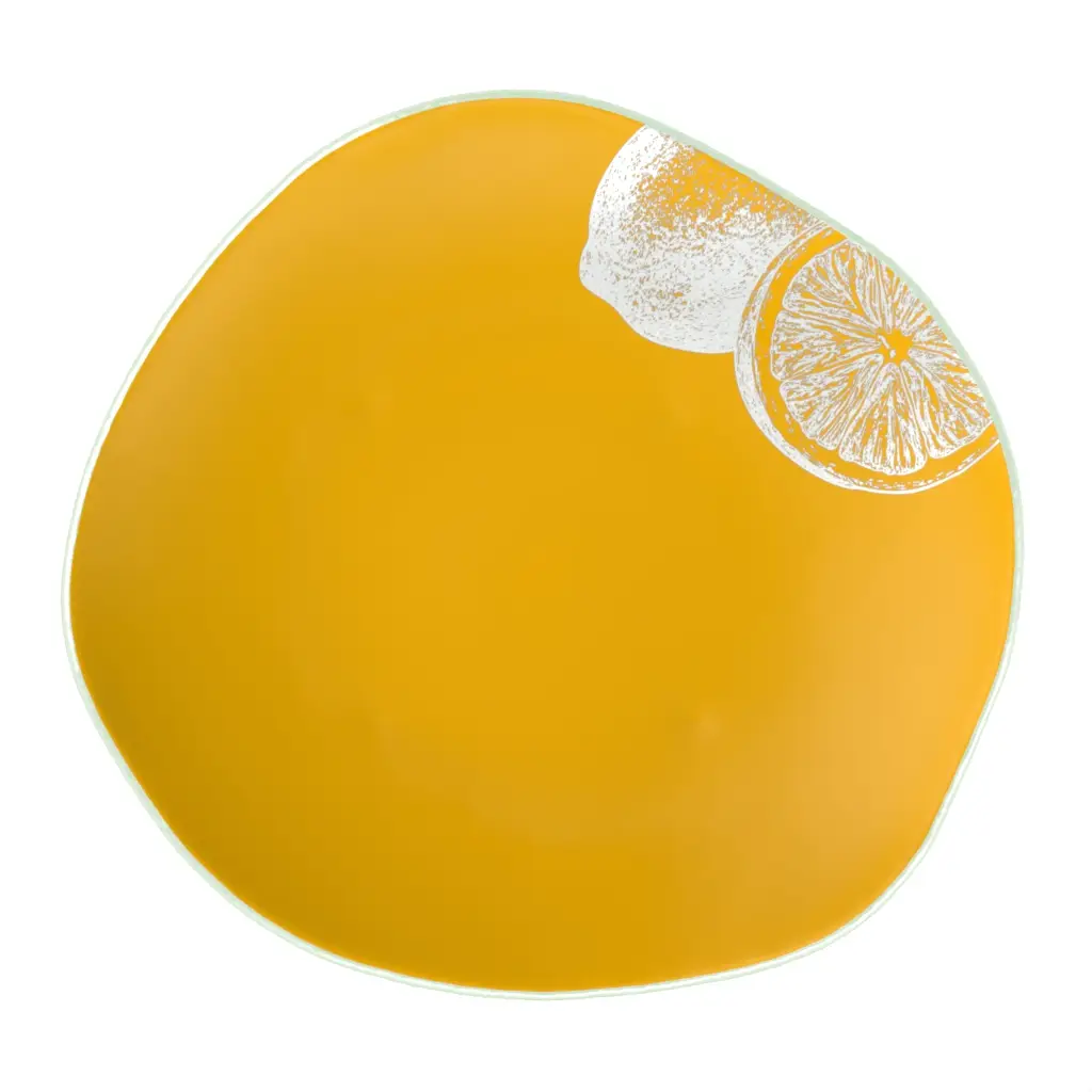 Unique Dinner Plates - Restaurant Plates | MyGlassStudio - 3/4 View