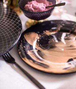 Artisan dinnerware glass handmade bespoke hotel restaurant MyGlassStudio