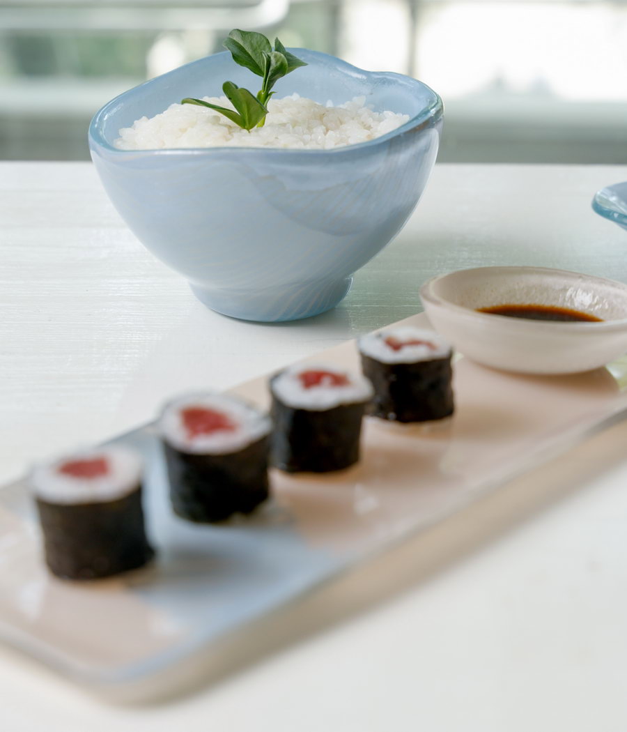 Japanese dinnerware glass designer fine dining restaurant MyGlassStudio