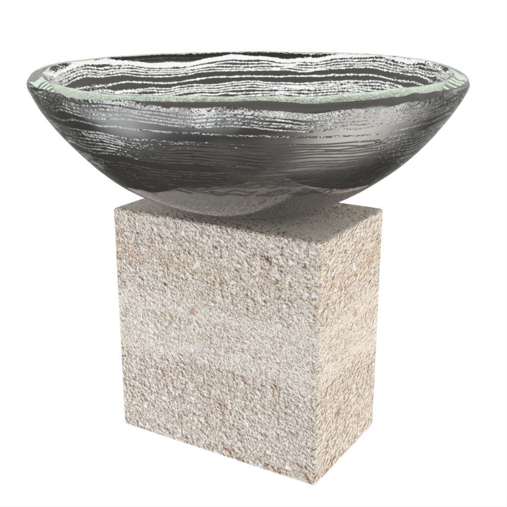 Nuts Serving Bowl in Dark Gray - Snacks Serveware - 3/4 View