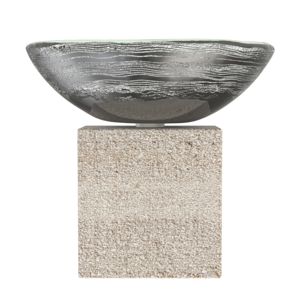 Nuts Serving Bowl in Dark Gray - Snacks Serveware - Side View