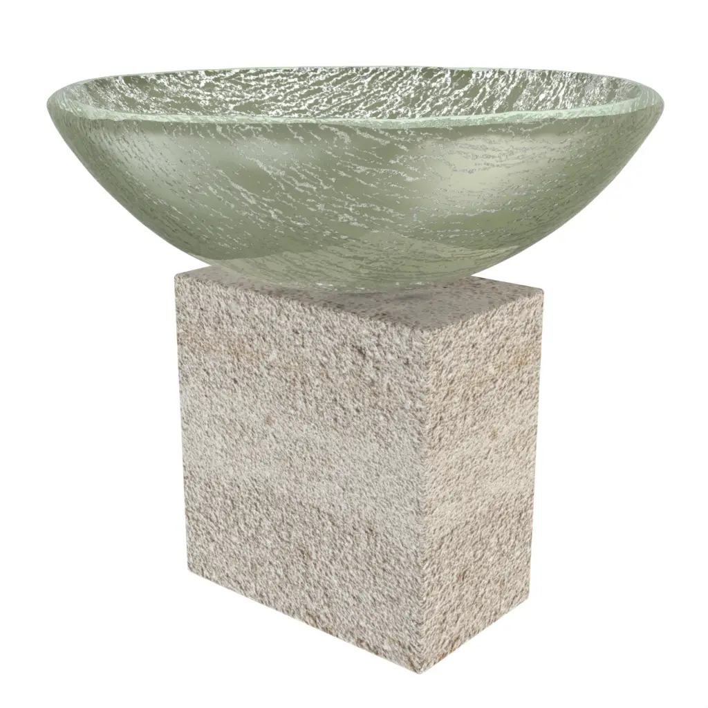Nuts Serving Bowl in Mint Green - Snacks Serveware - 3/4 View