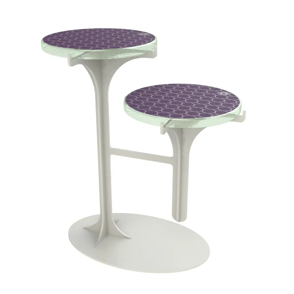 Petit Four Stand in Amethyst Purple - Tea Stands - 3/4 View