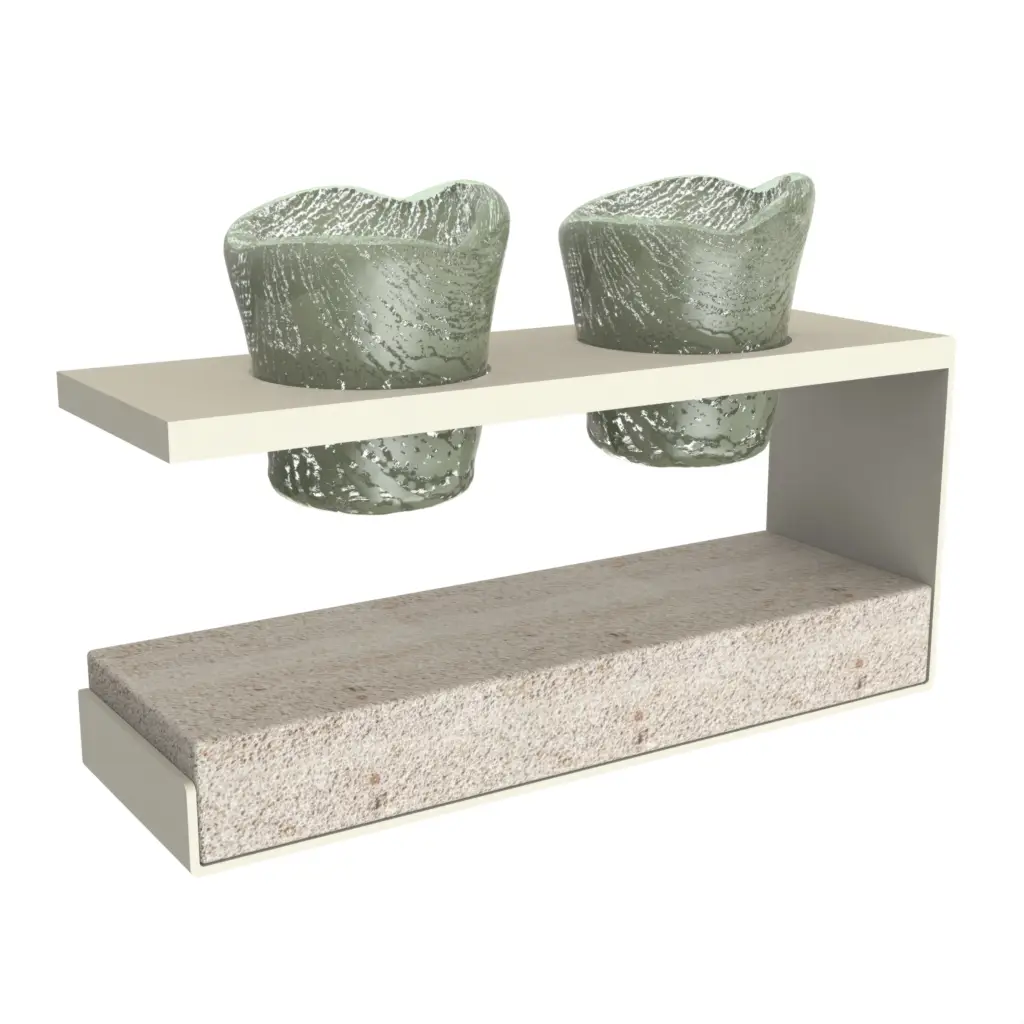 Tasting Tray - Serving Dishes | MyGlassStudio - 3/4 View