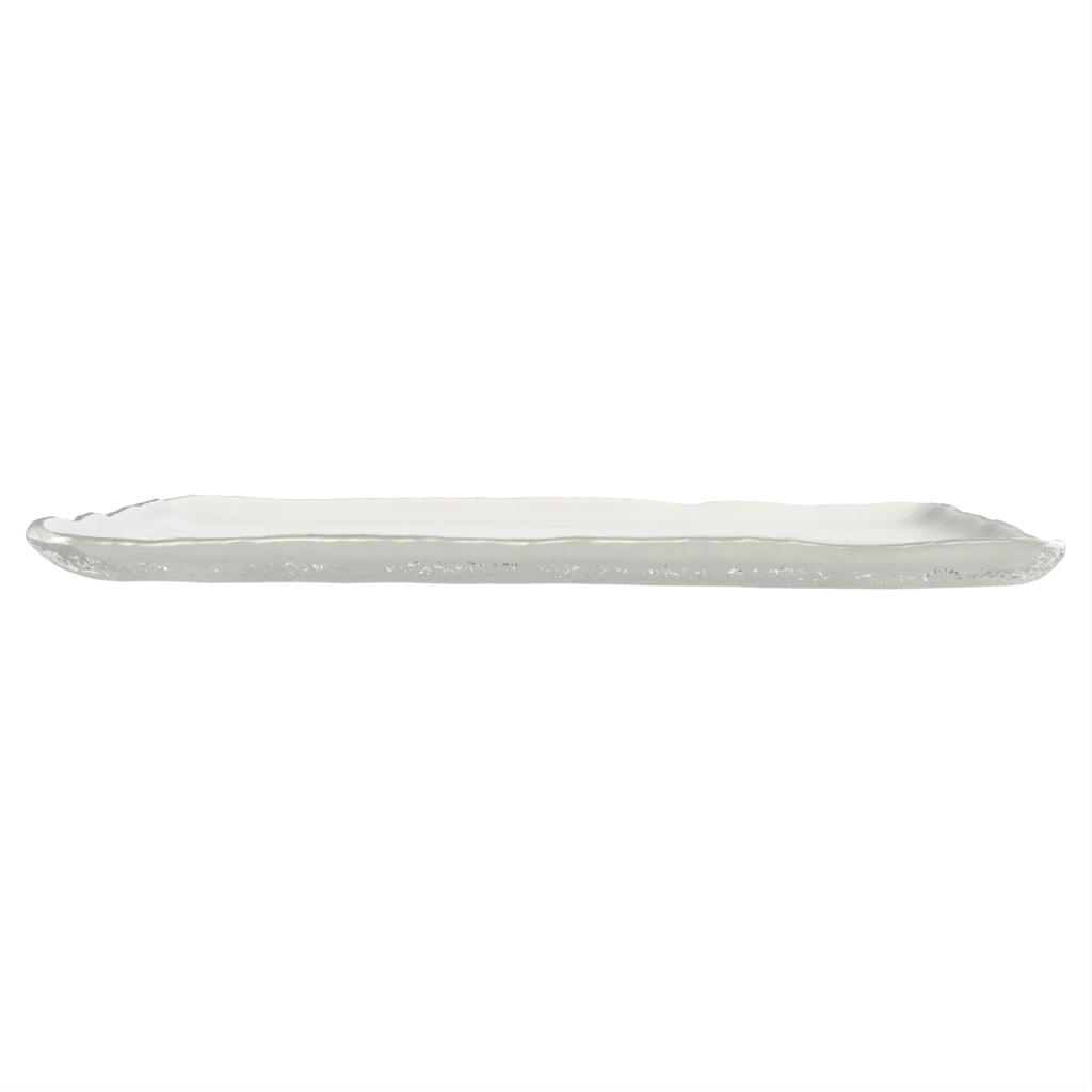 Square Tapas Plate in Milk White - Side Plates - Side View