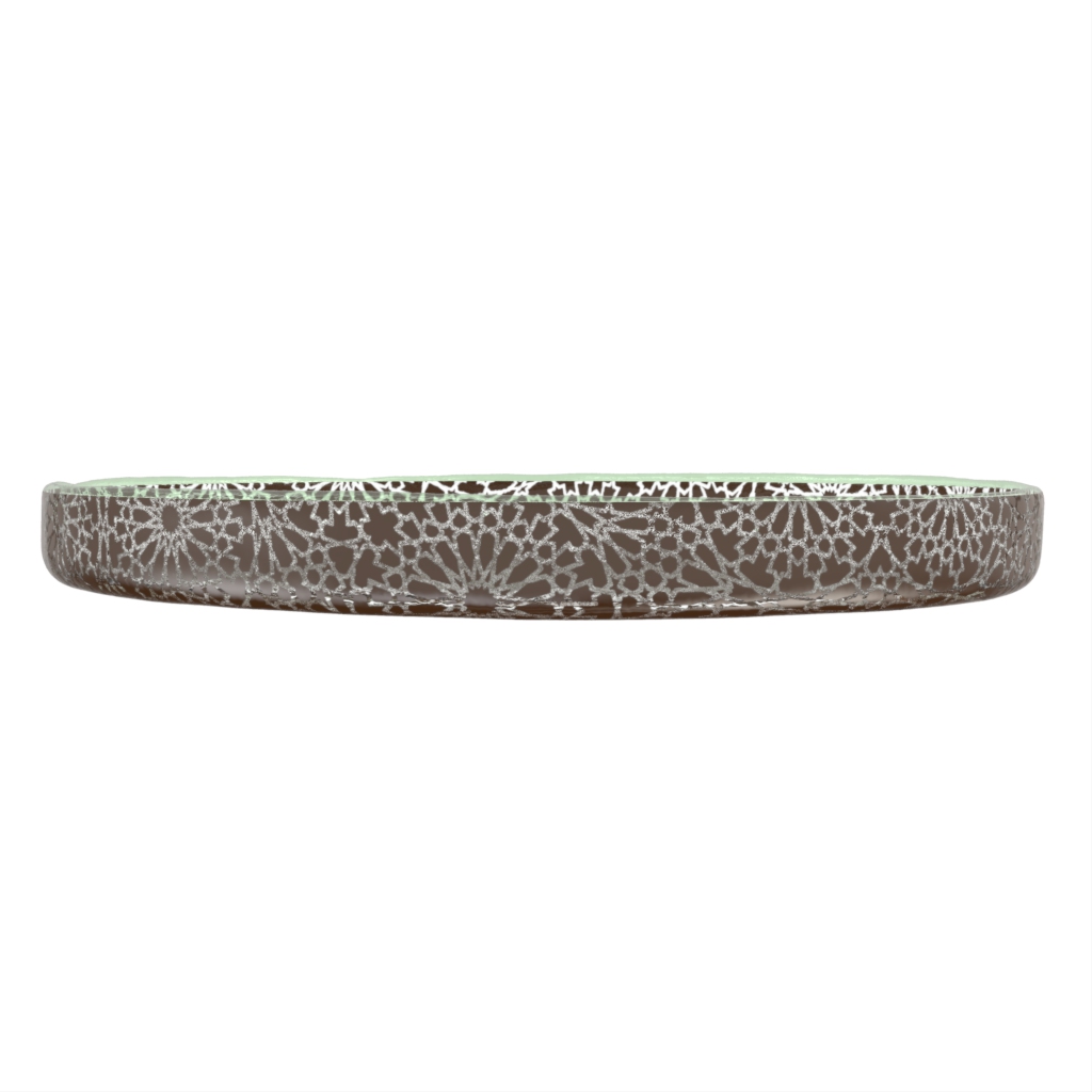 High Sided Plate in Golden Brown - High Sided Plates - Side View