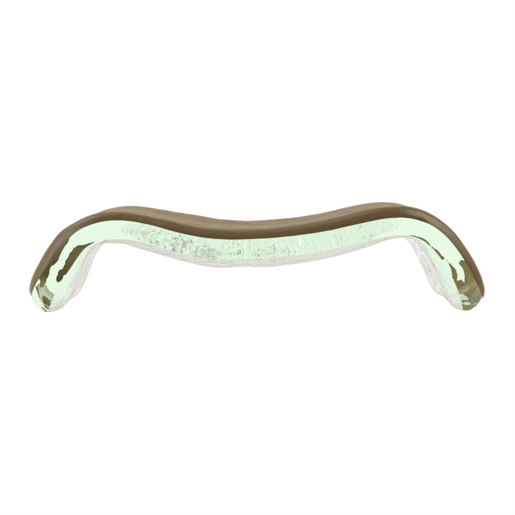 Japanese Chopstick Rest in Olive Gray - Fine Dining Tableware - Side View