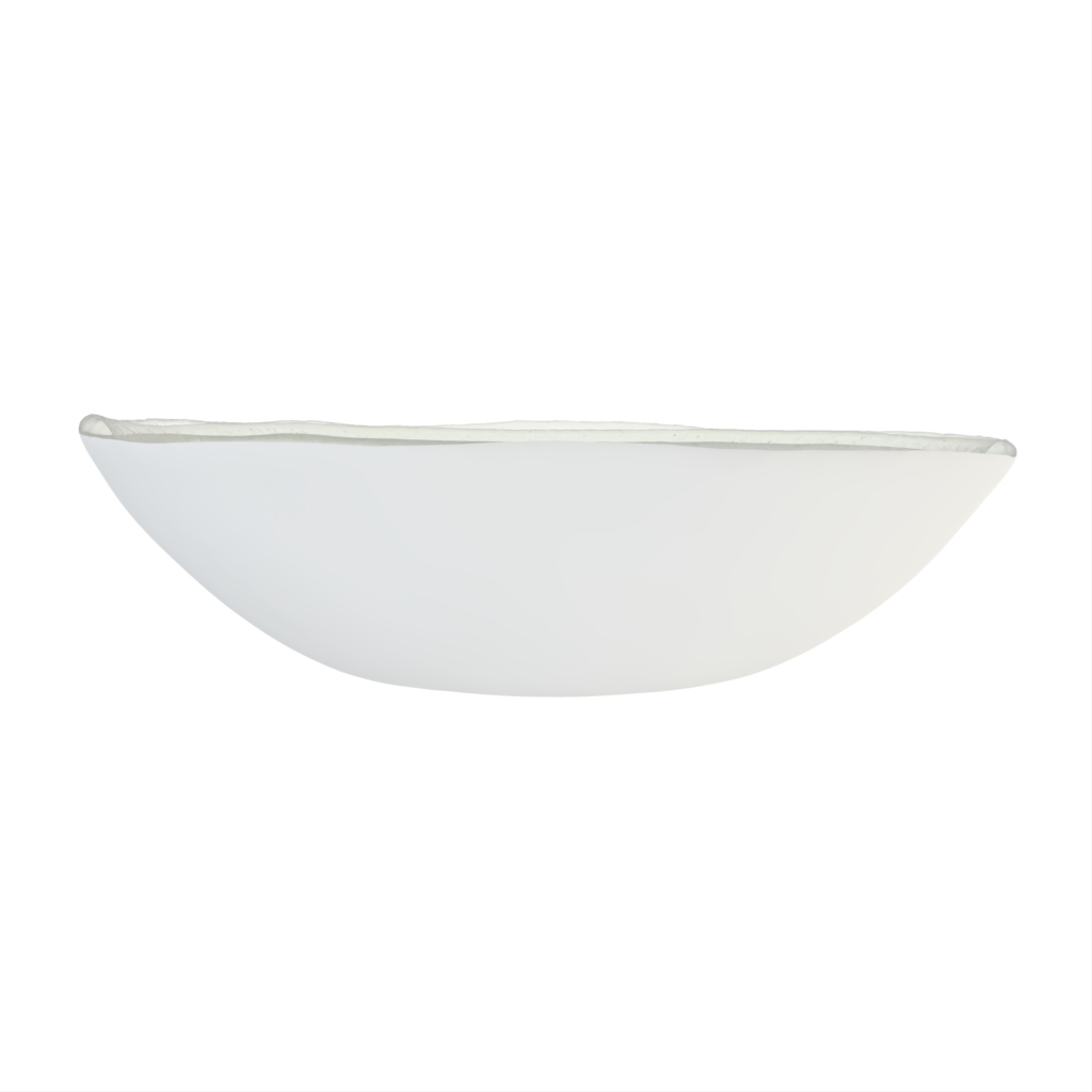 Mini Appetizer Plate in Milk White - Catering Serveware - 3/4 View