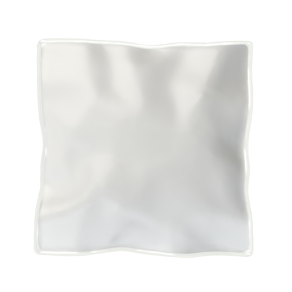 Mini Tasting Plate in Milk White - Catering Serveware - 3/4 View