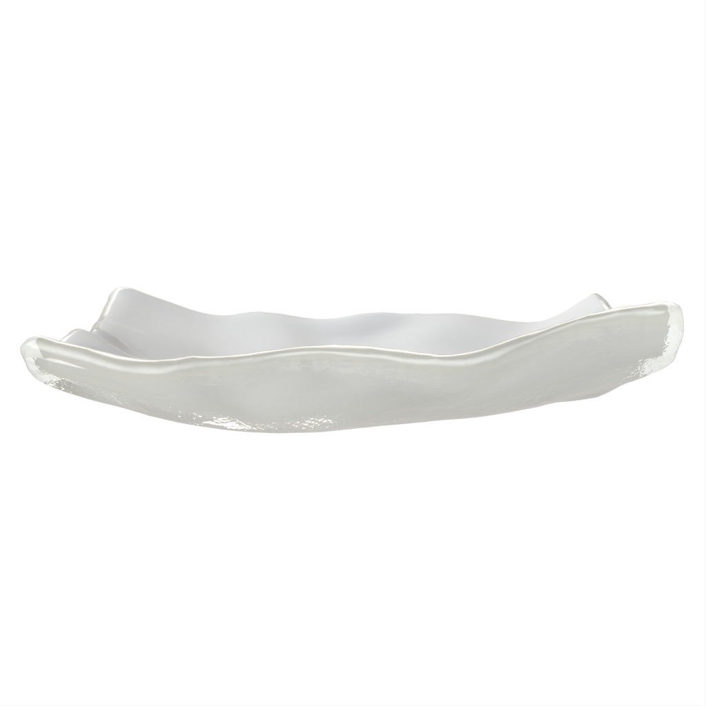 Mini Tasting Plate in Milk White - Catering Serveware - Side View