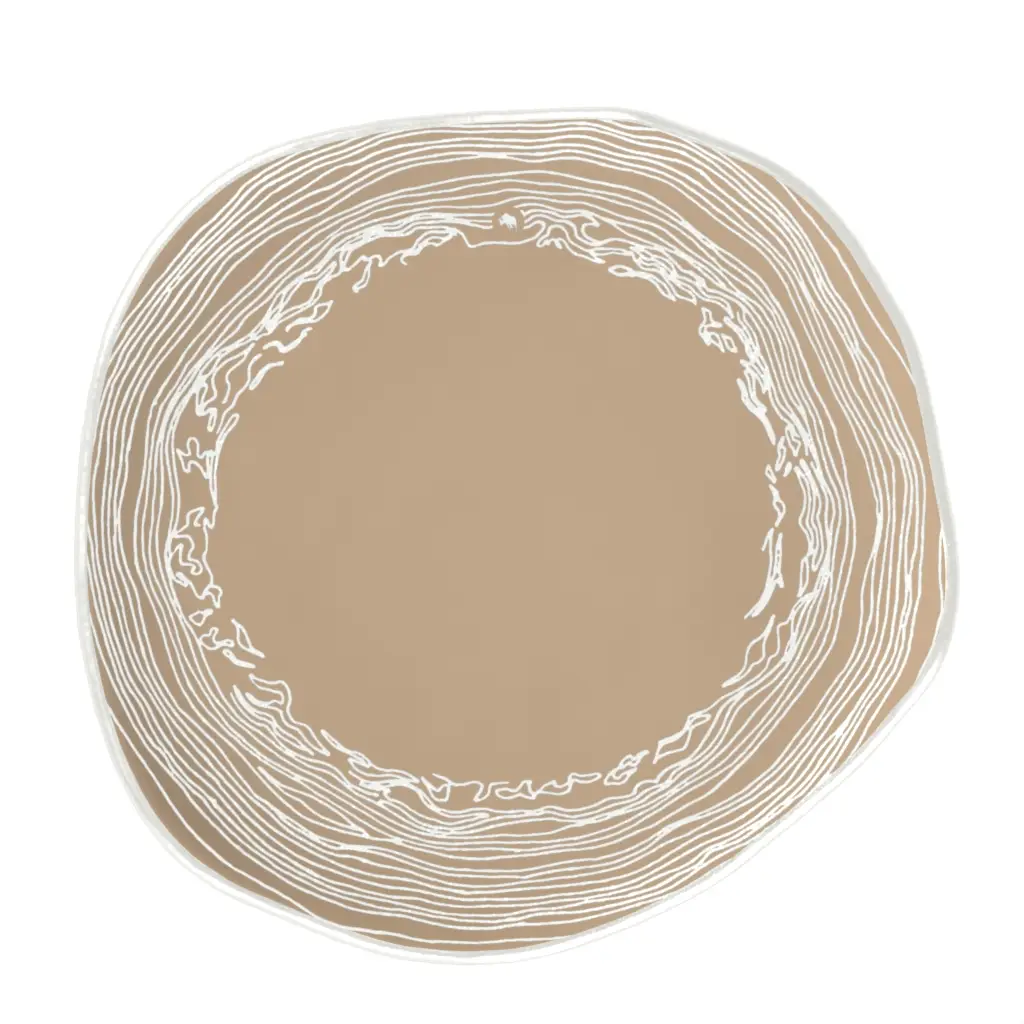 Organic Dinnerware In Almond Beige - Organic Plates - 3/4 View