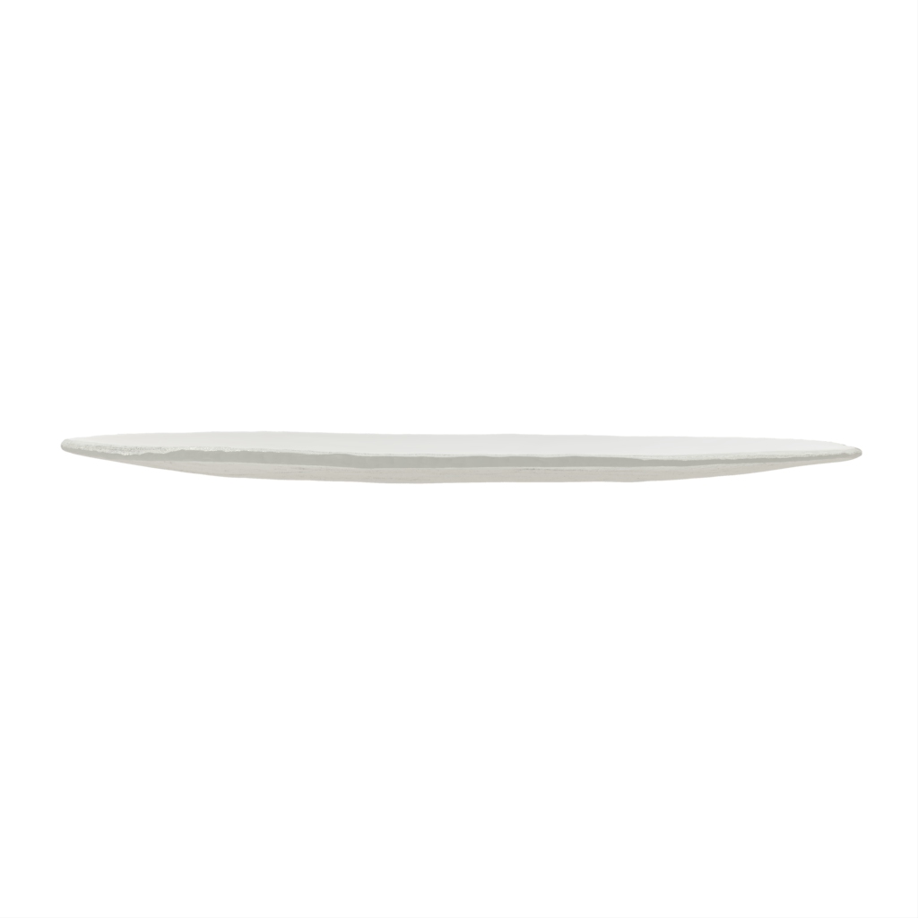 Tapas Plate in Milk White - Side Plates - Side View