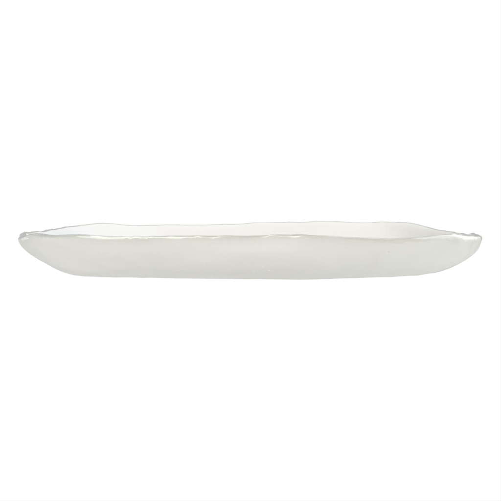Tapas Serving Dish in Milk White - Side Plates - Side View