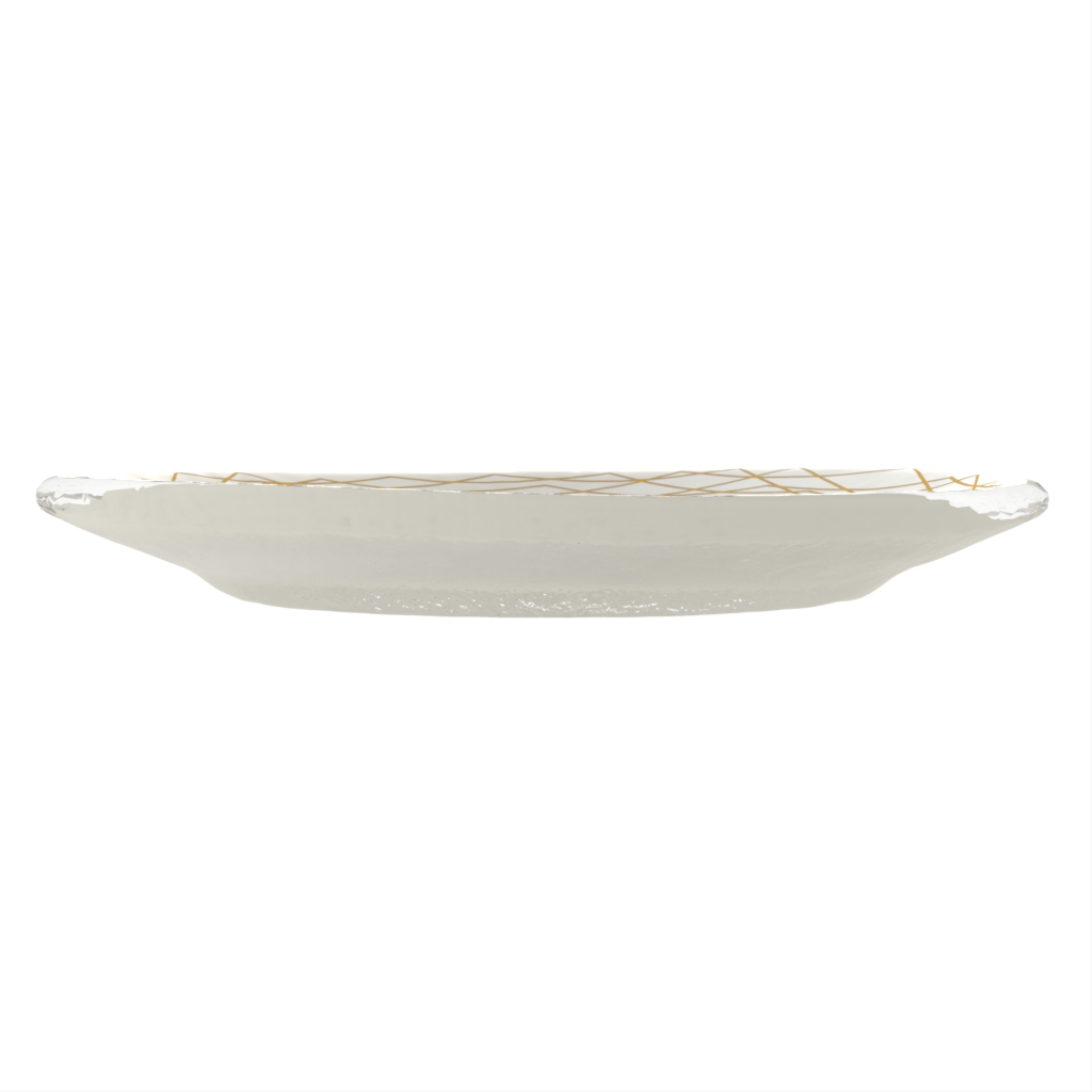 Bread Plate in Lily White - Bread & Butter - Side View
