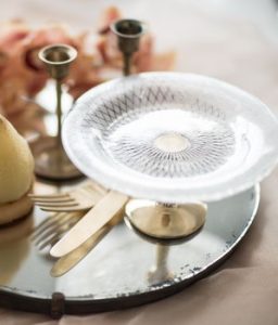 Designer small cake stand by MyGlassStudio