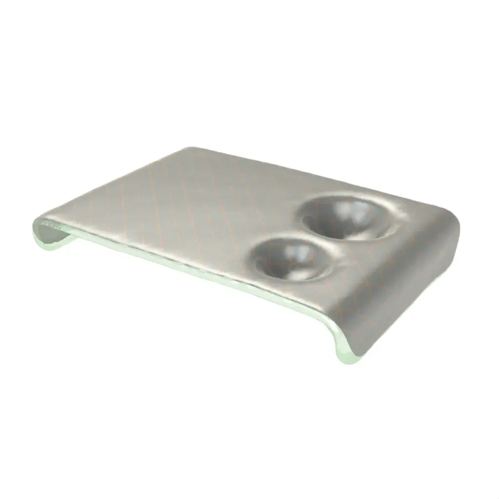 Olive Oil Dipping Bowl in Dark Silver Gray - Restaurant Bowls - 3/4 View